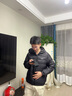 康博秋冬季轻薄羽绒服男连帽时尚休闲情侣装男女款外套 黑色 L  实拍图