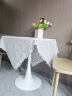 文归 简约现代家用白色方形餐桌椅组合小户型饭桌洽谈接 60白色方桌 烤漆桌面 实拍图