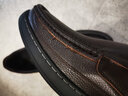 骆驼（CAMEL）男鞋商务休闲低帮套脚办公爸爸皮鞋 G14A545711 棕色 43 实拍图