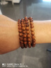 妍韵珠宝半沉水级黄花梨手串正品108颗虎斑纹佛珠把件男女款手链8MM重30克 实拍图