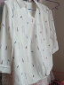 欧莎（OSA）七分袖雪纺衬衫女夏季设计感小众衬衣 米白印花 XL 晒单实拍图