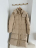 波司登（BOSIDENG）冬季羽绒服女款长款可脱卸帽加厚冬新国标90绒商场同款修身外套 半糖卡其7A34 XS 155/80A 体重约110以内 实拍图