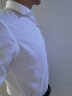 恺米切（CAMICISSIMA）【抗菌免烫衬衫】商务短袖衬衫男 白色修身纯棉男士衬衣 白色 39 晒单实拍图