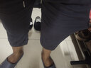gxmy冰丝短袖T恤男士套装圆领时尚国潮ins夏季薄款速干两件套衣服男装 禅悟灰T+灰裤【两件套】 3XL 【建议体重160-180斤】 实拍图