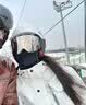 VOLOCOVER 双层防雾滑雪镜 柱面磁吸 换片雪地防护镜 防风 可配增光 可近视 黑框水银片加配无色透明片 实拍图
