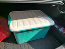 茶花（CHAHUA）茶花塑料收纳箱衣物整理箱35L58L68L多规格玩具整理箱储物 【绿色】 【58升*1个装】59.5*47.5*32.5cm 实拍图