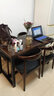 铁元帅餐桌椅组合现代简约小户型快餐厅客厅大板实木饭桌铁艺北欧餐桌 支持定制非产品价格 实拍图