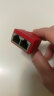 礼嘉（LIJIA）QY-XR38R 网线一分二转接盒 RJ45屏蔽三通头分线器连接器网络转接头网线对接延长转接头 红色 实拍图