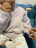 戴维贝拉（DAVE＆BELLA）雪尼尔半边绒儿童毛衣女童上衣宝宝衣服男童套头衫秋冬新款童装 小兔子【现货】 110 cm（建议身高100-110cm） 实拍图