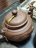 瑞飘茶壶大号泡茶壶大容量半手工单壶陶瓷家用茶具茶杯套装 龙凤出巡壶紫（700毫升） 实拍图