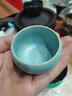 凝雅 汝窑茶杯单杯开片可养 冰裂纹汝瓷创意主人杯陶瓷品茗杯茶盏茶碗 凝雅圆融杯一个（天青约50ml） 实拍图