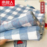 南极人（Nanjiren）纯棉床单200x230cm加厚全棉磨毛床单单件双人家用被单枕套三件套 杏林之恋-蓝【100%加厚磨毛 锁温保暖 】 230x250cm床单（适合1.8米床） 实拍图