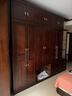 一号豪庭衣柜新中式乌金木衣柜卧室柜子实木衣柜带中抽储物柜衣橱组合家具 六门衣柜(带中抽）+顶柜+抽屉边柜 乌金木 实拍图