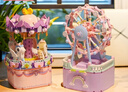 唯乐创想 WL-CREATIVE六一儿童节女孩生日礼物7-14岁儿童玩具音乐盒6-10岁女童乐高积木 【经典2款】摩天轮+旋转木马 实拍图