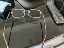 水晶宫东海天然白水晶老石头眼镜男士高清平光护目养目镜中老年石头眼镜 黑色镜架 实拍图