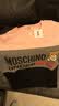 莫斯奇诺（MOSCHINO）女士拼色小熊系列棉质套头卫衣 Z A1730 9001 粉灰黑拼色 S 实拍图