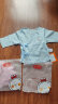 贝瑞加（Babyprints）婴儿衣服新生儿半背上衣宝宝家居内衣四季长袖纯棉 粉59 实拍图