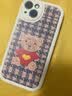 吟悦 适用苹果13/pro/max手机壳 iPhone新款卡通13mini全包镜头防摔网红硅胶皮纹软壳毛衣熊女款 (古董白)红色毛衣熊-贈保护膜 苹果13 实拍图