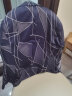 NAERSI/娜尔思烧花西装领收腰衬衫女夏季新款小衫气质雪纺衫 暗青紫色 44/XXL 晒单实拍图