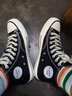 飞跃（Feiyue）官方经典高帮帆布鞋子男女鞋春秋情侣学生潮流滑板鞋休闲运动鞋男 622复古黑色 40 标准尺码 实拍图