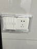 国际电工86型自粘防水盒家用插头保护盖防触电卫生间插座防水护罩 86型超薄二位开关款（透明） 实拍图