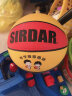 萨达篮球儿童幼儿园专用球5号红蓝小学生小孩子朋友拍皮球PU软皮比赛 PU软皮-402红黄蓝-4号球 晒单实拍图