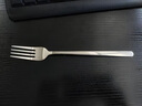 GEEGO304不锈钢叉子餐叉西餐叉家用主餐叉牛排刀叉勺三件套长柄沙拉叉 星空银-西餐叉2支装(304) 实拍图
