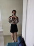红蜻蜓含内衬防走光半身裙a字裙女西装短裙2025年夏季新款高腰裙子包臀 黑色 L 实拍图