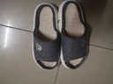 洁丽雅亚麻拖鞋女夏季室内家居家用防滑透气四季情侣日式棉麻布拖鞋男夏 藏青 42-43 (适合41-42码) 实拍图
