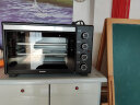 苏泊尔（SUPOR）家用多功能电烤箱 35升大容量易操作 上下独立控温可拆洗炉灯黑色  K35FK602 实拍图