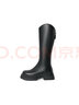 百丽（Belle）周雨彤白鹿同款显瘦小V靴长筒靴女商场同款弹力靴A1V1DDG3 黑仙草（绒里） 39 (245mm) 实拍图