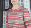 闪蜜长袖t恤女含棉上档次2025新款秋季长袖宽松显瘦遮肚T恤女上衣潮 橘绿色 XL 建议110-125斤 实拍图