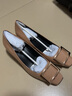NINE WEST/玖熙牛漆皮革女单鞋优雅方头浅口粗跟通勤鞋NH434045FK杏色 37 实拍图
