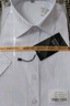 佐马仕（ZUOMASHI）短袖衬衫女 夏季白色修身职业装V领商务正装衬衣女工装酒店工作服 纯白色（方） 41 （140-150斤） 实拍图