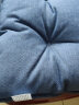foojo雪尼尔4孔坐垫餐椅垫榻榻米垫子飘窗垫 40*40cm靛蓝 实拍图
