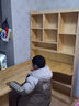 育松 实木书桌书柜组合一体转角电脑桌写字桌办公桌家用学习桌带书架 160*110右书架（包安装） 实拍图