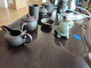 树彬陶瓷功夫茶具套装家用简约办公室会客厅懒人全自动泡茶杯实木茶盘 平步青云+紫砂茶具 配双桶 实拍图