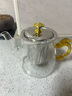 鑫尚铭 玻璃茶壶电陶炉加热煮茶壶大容量泡茶壶茶水分离玻璃茶具套装 （创意国风把手）金茗壶 700ml 实拍图