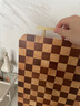 原森太乌檀木棋盘格菜板抗菌防霉家用砧板切菜板子实木案板木质刀板占板 【抗菌防霉】棋盘格40*27*3CM 实拍图