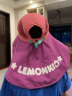 Lemonkid遮阳帽儿童防晒帽户外儿童太阳帽男女童夏季防紫外线沙滩帽渔夫帽 优雅紫小兔【皮标】 帽围58cm【建议11岁以上】 实拍图