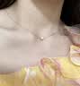 法蔻【官方正品】转运珠项链女银圆球白银锁骨链新款送女友老婆 银圆球项链 实拍图