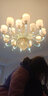 弦鸿欧式水晶吊灯客厅灯高端大气法式别墅大厅主灯饭餐厅组合全屋套餐 6头-发光灯臂（三色调光） 实拍图