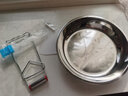 HUYO 蒸凉皮锣锣316不锈钢蒸面皮锣锣家用做凉皮的工具双耳不粘凉皮盘 无耳凉皮锣锣23cm【中号】送三件套 实拍图