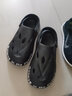 利达妮（TZLDN）洞洞鞋男士夏季外穿户外防滑防臭eva凉鞋踩屎感沙滩包头凉拖鞋男 暗夜黑 45-46 【标准码】 实拍图