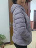 鸭鸭佟丽娅同款轻薄羽绒服女冬短款新款薄款高端时尚女款秋冬外套KXM 浅紫色【连帽款】 XL 实拍图