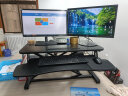 Brateck北弧 站立办公升降台 电脑桌 站立式电脑升降支架 显示器增高架 工作台式书桌办公桌子D450武士黑 实拍图