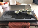 源韵 天然乌金石茶盘 手工雕刻石头茶盘功夫茶具盘经典排水小大号石材浮雕茶海茶台 60*30*3cm 实拍图