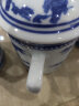 荣窑坊（Rong yao fang） 景德镇陶瓷青花茶杯马克杯瓷杯老板杯带盖老式复古怀旧茶水杯 山水人家 实拍图