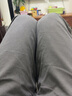 库迈思保罗男士休闲裤夏季薄款宽松纯棉高腰直筒裤休闲裤男中老年爸爸装长裤 深灰+卡其 32 （2尺5腰围） 实拍图
