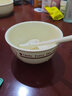 佩尔森奶油风可爱碗碟套装家用好看的陶瓷饭碗一人食餐具宿舍用学生碗筷 一人食三件套 实拍图